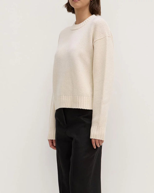 Beau wool merino knit- cream