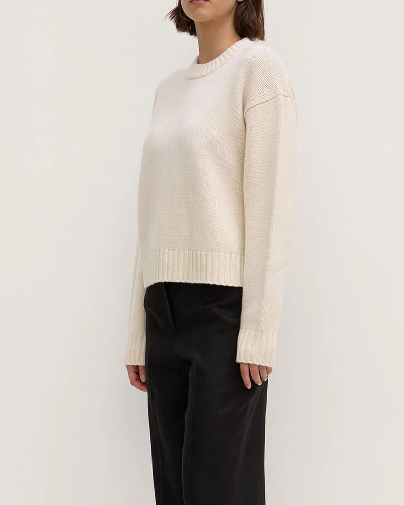 Beau wool merino knit- cream