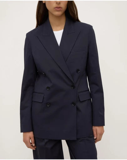 Ellen double breasted blazer-true navy