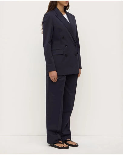 Ellen double breasted blazer-true navy