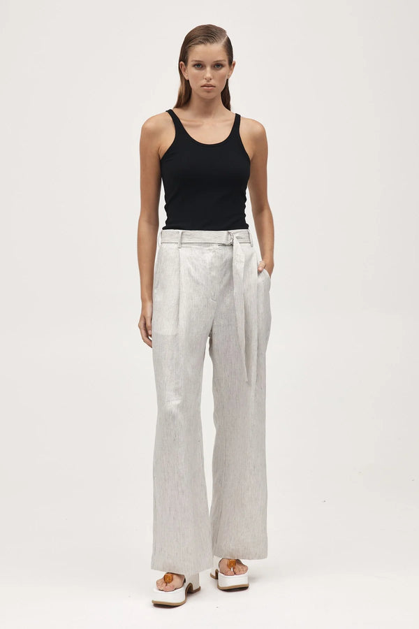 Lili pant- twill stripe