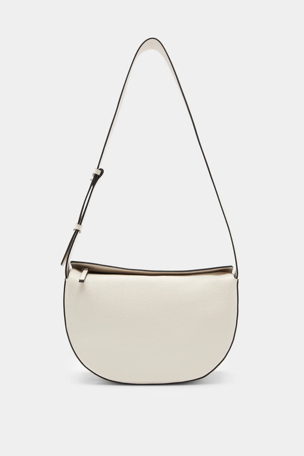 Pia Leather Bag- Cream