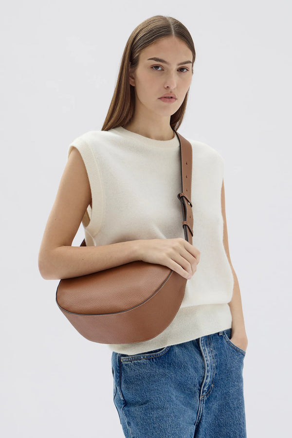 Pia Leather Bag- Tan