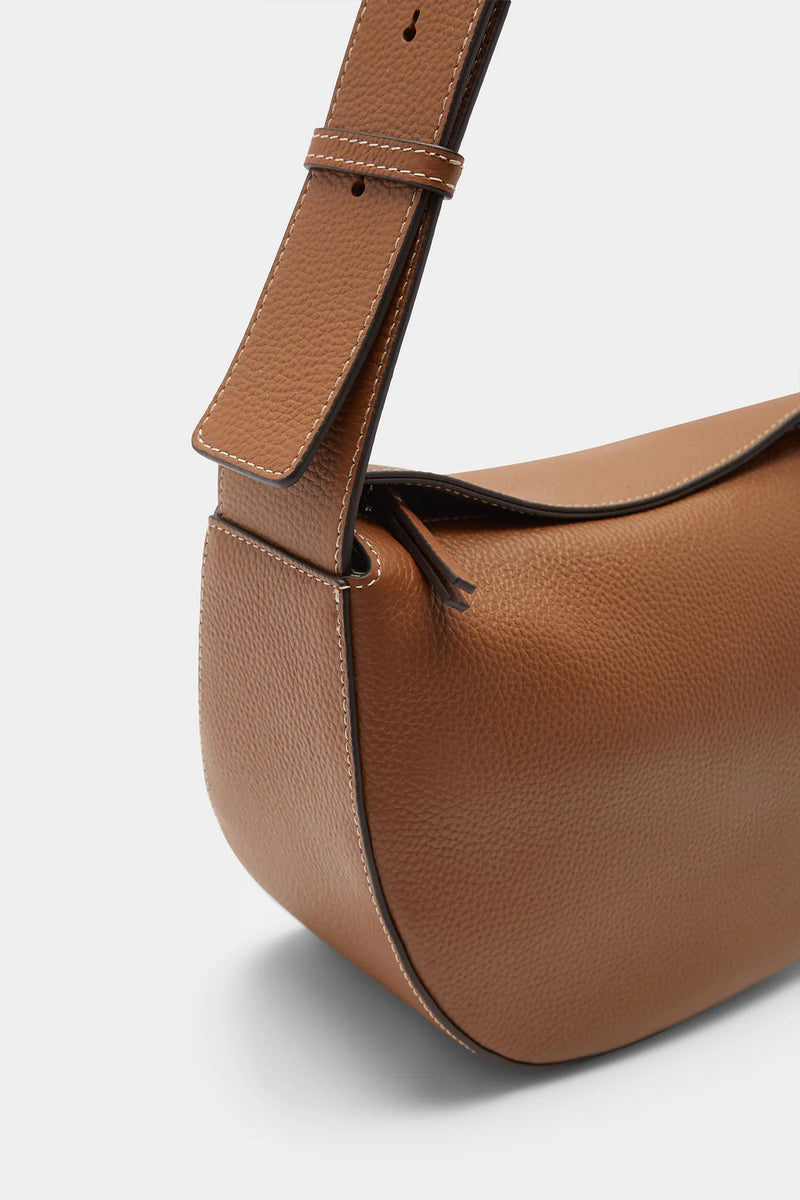 Pia Leather Bag- Tan