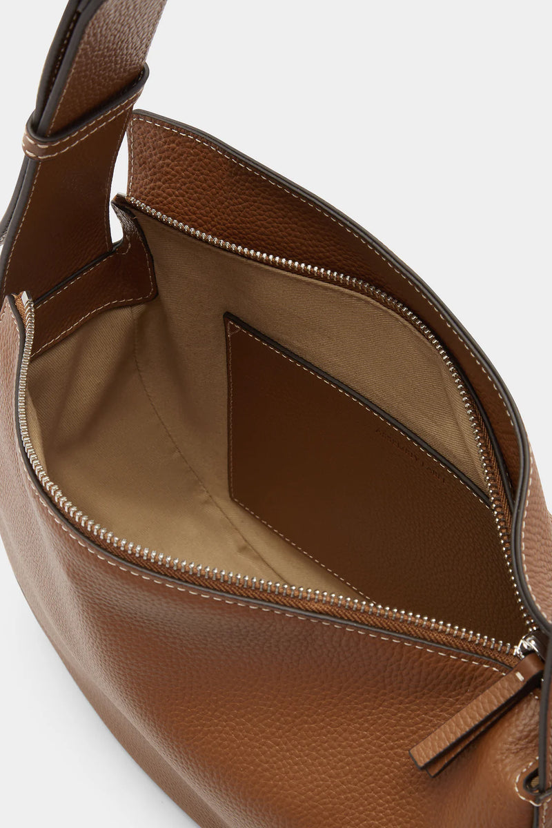 Pia Leather Bag- Tan