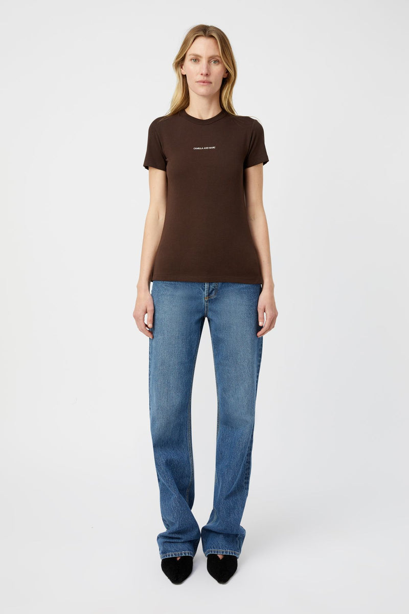 Park logo tee-bitter choc