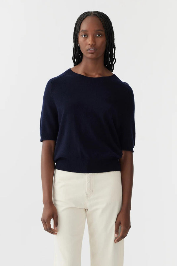 Wool Cashmere Tee Ink