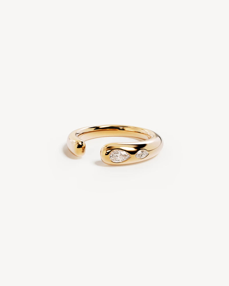 Dewdrop ring- gold
