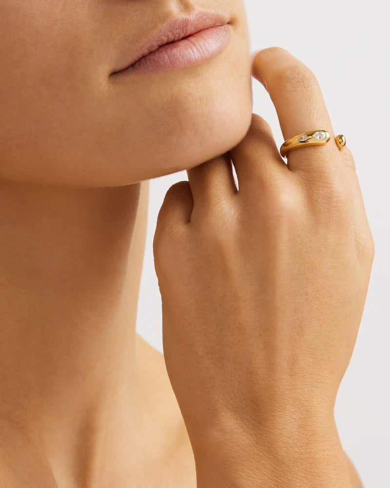 Dewdrop ring- gold
