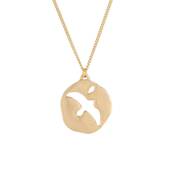 Golden sea eagle necklace