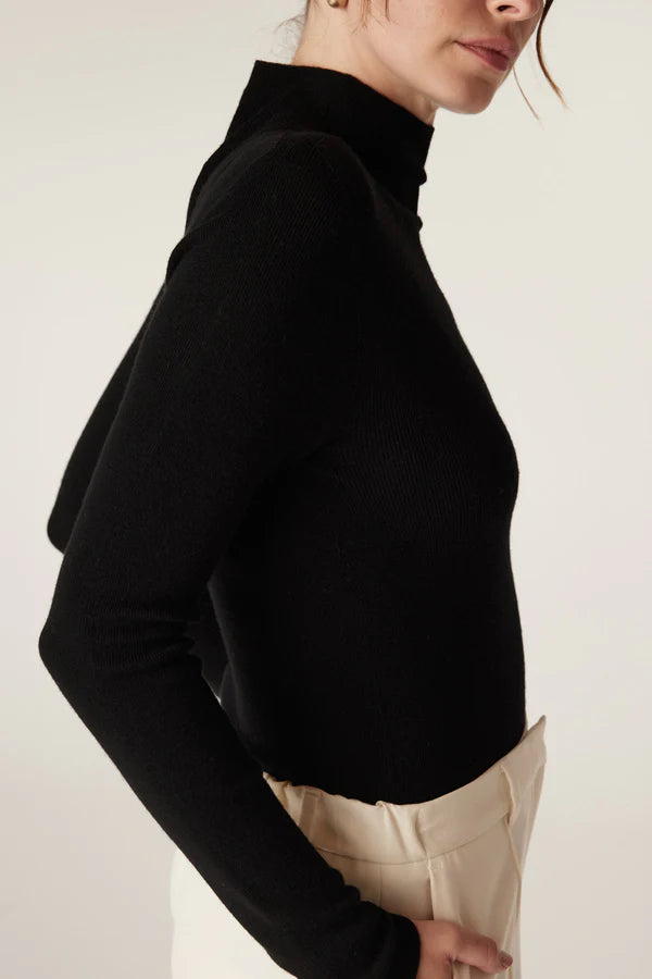 Superfine Turtle Neck - Black