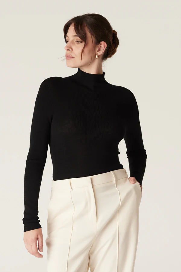 Superfine Turtle Neck - Black
