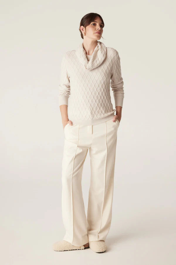Hampden snood- ANTIQ wht