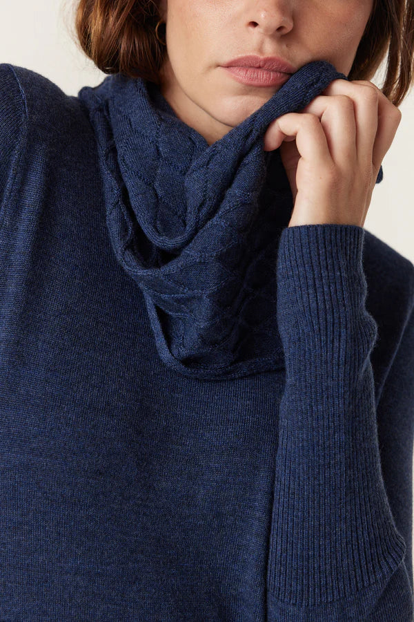Hampden snood- denim blu
