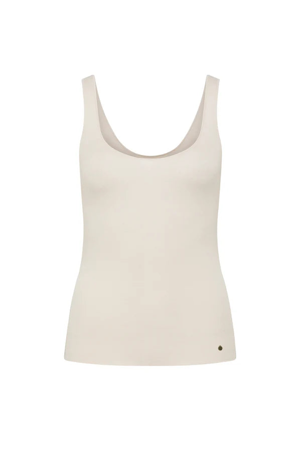 Superfine Merino Singlet - Ecru
