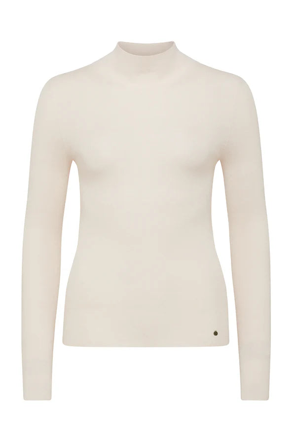 Superfine Merino Turtle Neck - Ecru