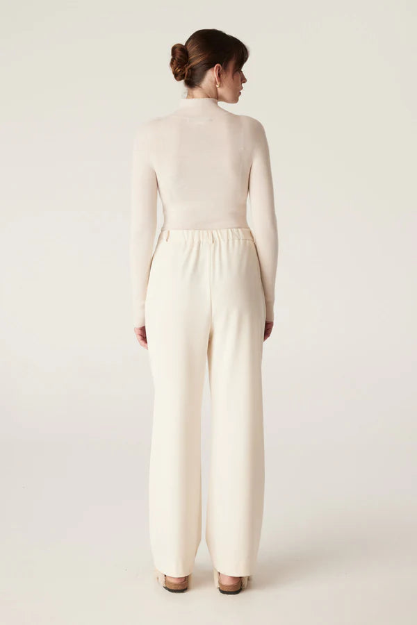 Superfine Merino Turtle Neck - Ecru