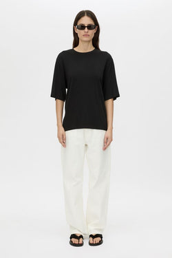 Felton draped back tee-black