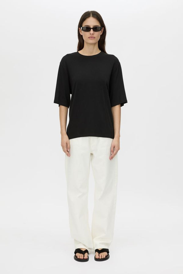 Felton draped back tee-black