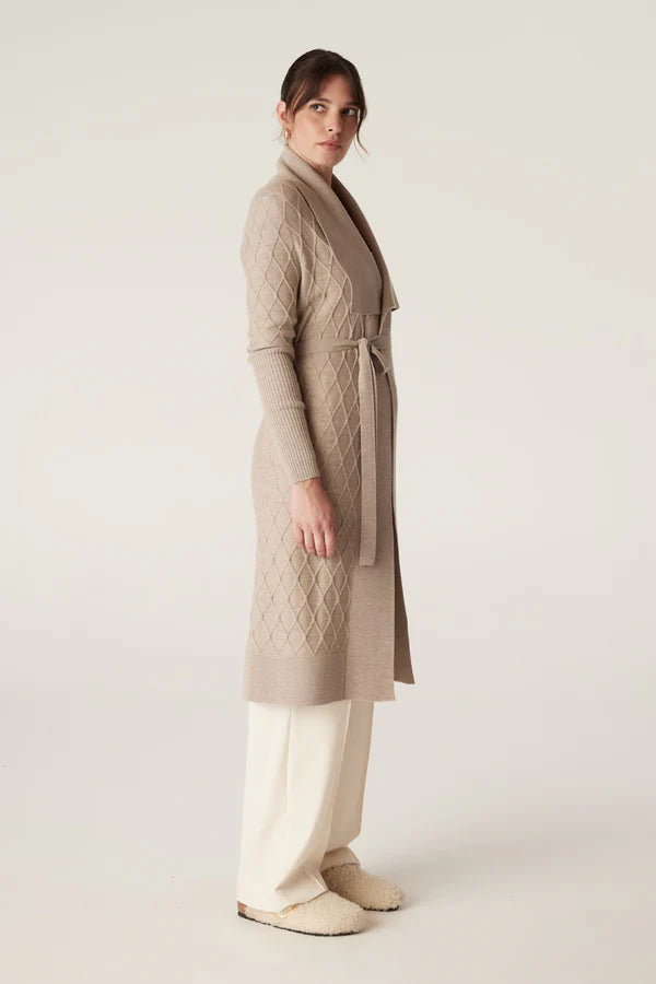 Victoria cardigan- Pebble