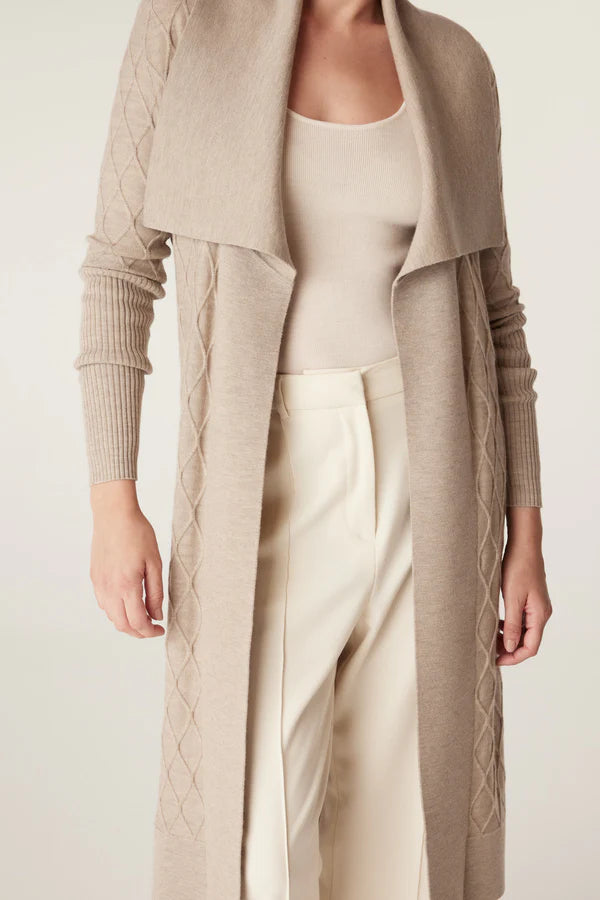 Victoria cardigan- Pebble